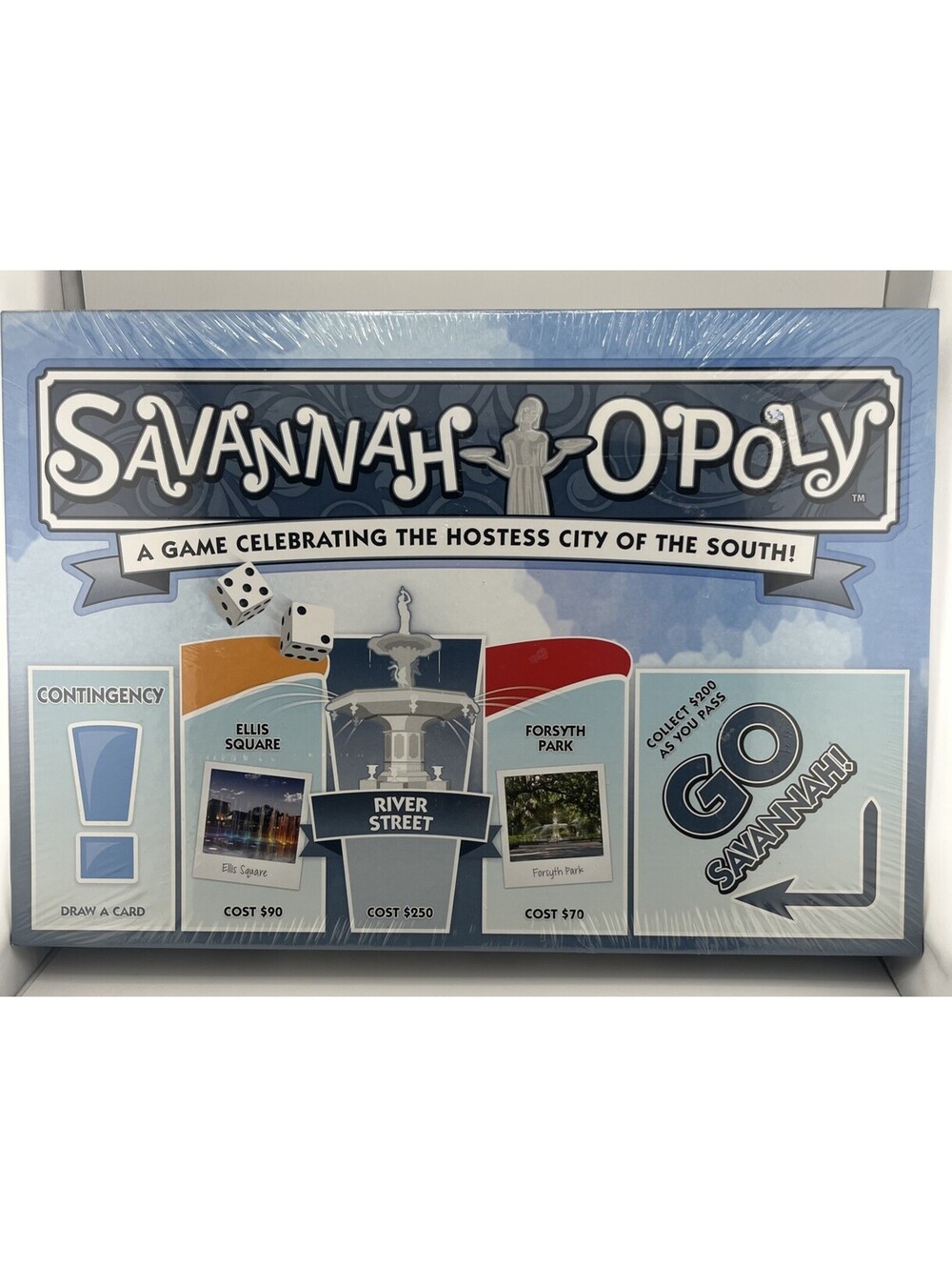 Late For The Sky Savannah Opoly Board Game New Sealed City Of The South SO200